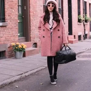 Topshop Jackets Coats Topshop Pink Boucle Teddy Coat Poshmark